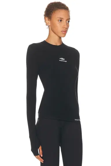 Balenciaga Ski Fitted Crewneck Top | Thumbnail 2