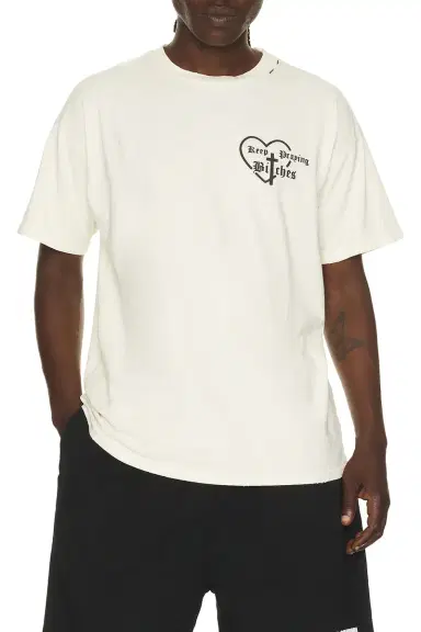Willy Chavarria Keep Praying Bitches Easy Tee | Thumbnail 2