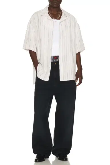 Willy Chavarria Camp Collar Short Sleeve Shirt | Thumbnail 3