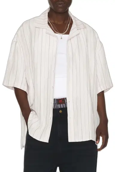 Willy Chavarria Camp Collar Short Sleeve Shirt | Thumbnail 1