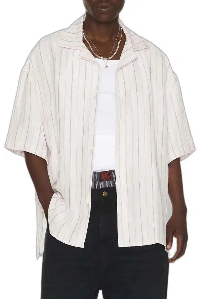 Camp Collar Short Sleeve Shirt