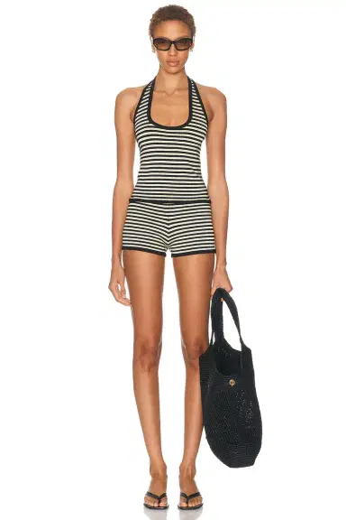 Calle Del Mar Pop Stripe Halter Top | Thumbnail 4