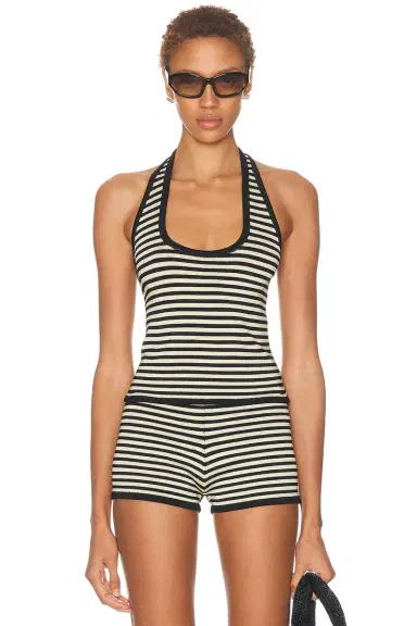 Calle Del Mar Pop Stripe Halter Top | Thumbnail 1