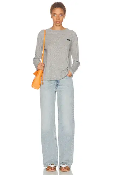 Miu Miu Costina Long Sleeve Top | Thumbnail 4 Miu Miu Costina Long Sleeve Top | Thumbnail 4