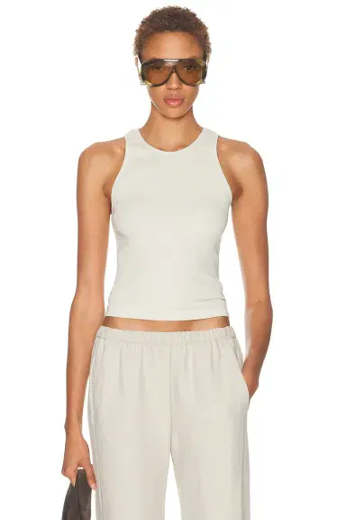 ENZA COSTA Cotton Rib Boy Tank Top | Thumbnail 1 ENZA COSTA Cotton Rib Boy Tank Top | Thumbnail 1