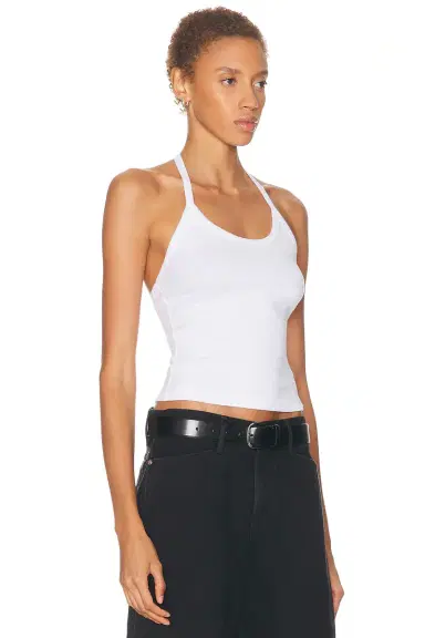 ENZA COSTA Cotton Rib Halter Top | Thumbnail 2