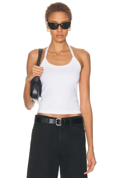 ENZA COSTA Cotton Rib Halter Top | Thumbnail 1
