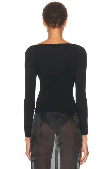 ENZA COSTA Fine Supima Cotton Long Sleeve Boatneck Top | Thumbnail 3 ENZA COSTA Fine Supima Cotton Long Sleeve Boatneck Top | Thumbnail 3
