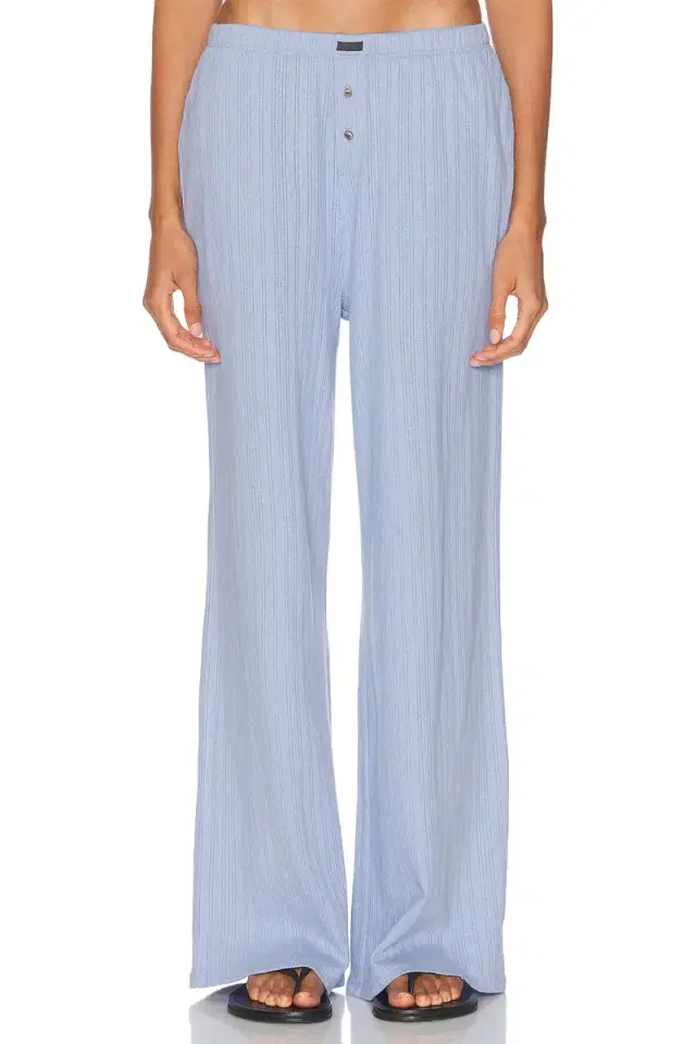 LUNYA Pointelle Wide Leg Pant
