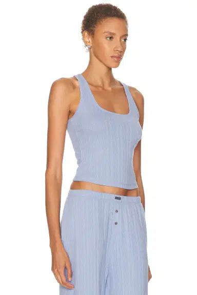 Lunya Pointelle Scoop Neck Tank Top | Thumbnail 2