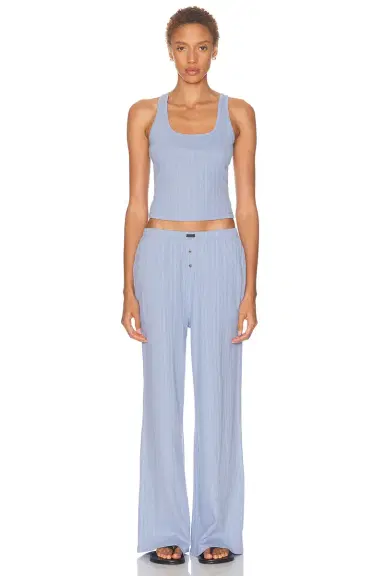 Lunya Pointelle Scoop Neck Tank Top | Thumbnail 4