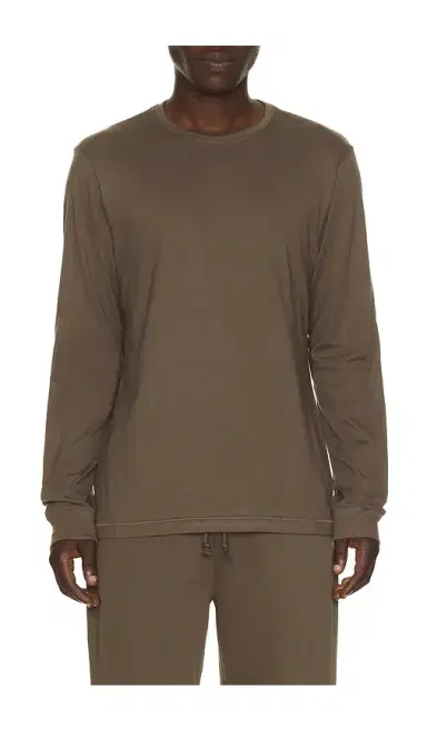 Skims Cotton Long Sleeve T-Shirt | Thumbnail 1