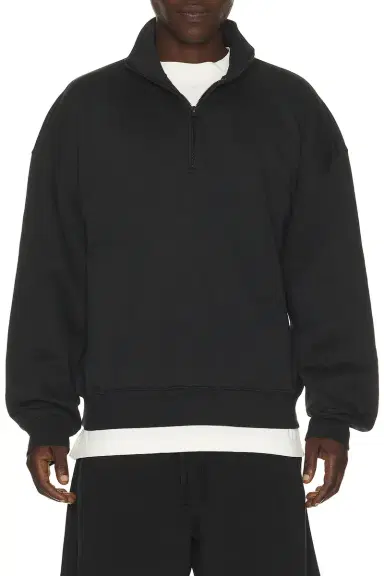 Skims Fleece Lounge Quarter Zip | Thumbnail 3