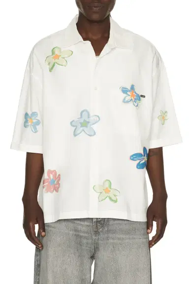 Nahmias Super Bloom Cropped Short Sleeve Shirt | Thumbnail 3