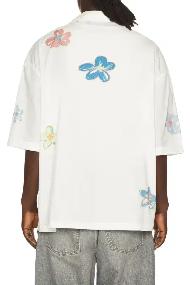 Nahmias Super Bloom Cropped Short Sleeve Shirt | Thumbnail 4