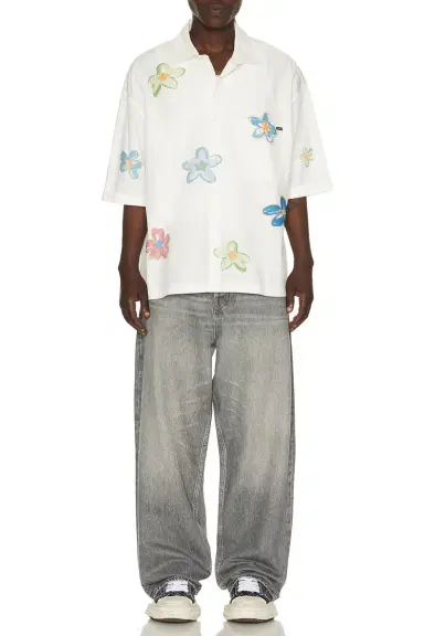 Nahmias Super Bloom Cropped Short Sleeve Shirt | Thumbnail 5