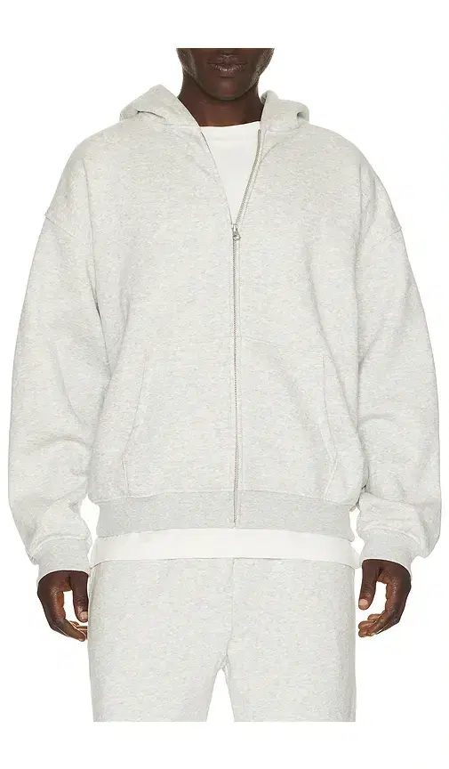 Fleece Lounge Relaxed Zip Up Hoodie