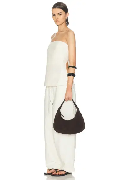 St. Agni Suede Large Bon Bon Bag | Thumbnail 2