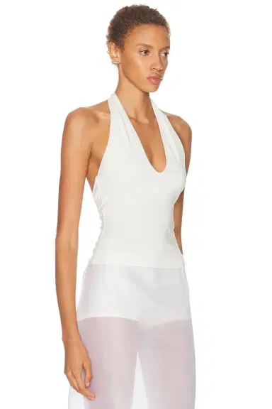 Skims Smooth Layers Halter Top | Thumbnail 2