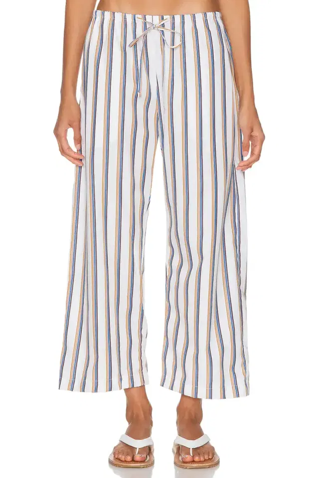 Yoshi Stripe Crop Drawstring Pant