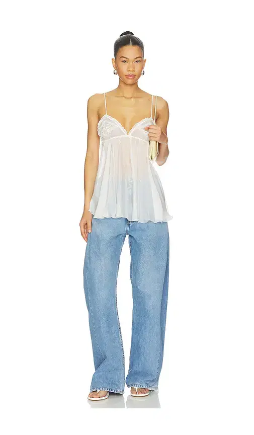 SKIMS Skims Romance Lace Babydoll Slip Dress