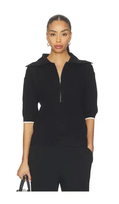 Varley Arney Half Zip Knit Polo Top | Thumbnail 1 Varley Arney Half Zip Knit Polo Top | Thumbnail 1