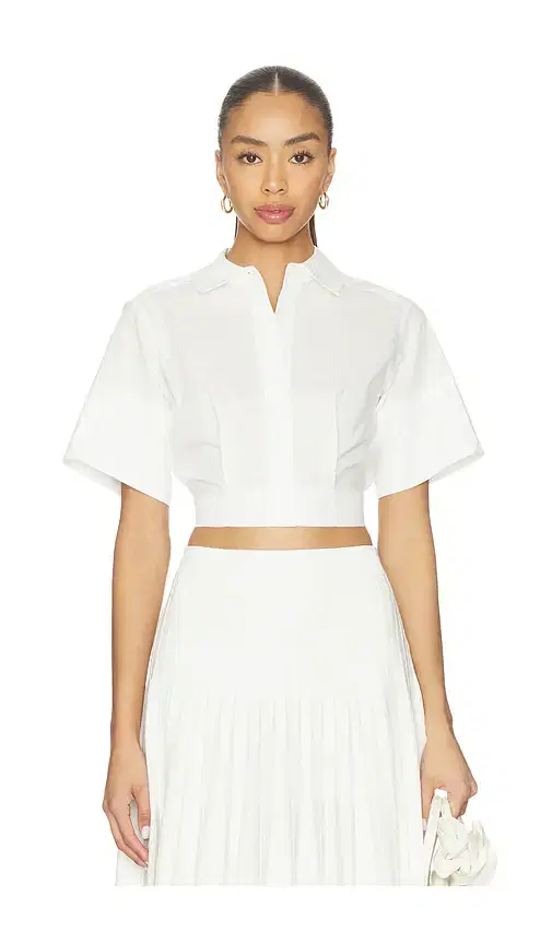 Sabrina Short Sleeve Crop Top