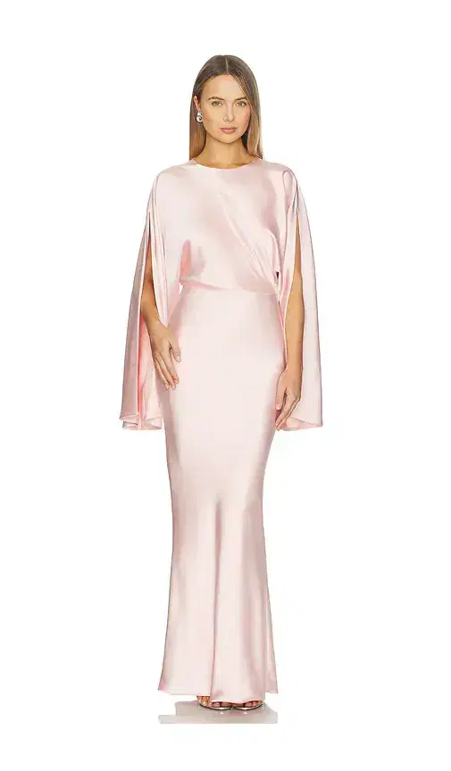 Reverse Obie Gown With Long Sleeve