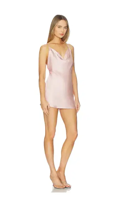 Norma Kamali Cross Back Bias Mini Dress | Thumbnail 2