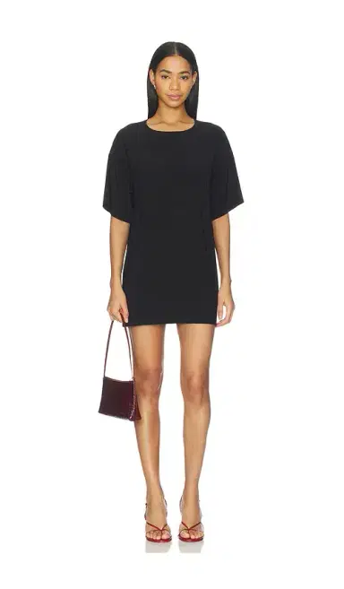 Norma Kamali x Lifestyle Short Sleeve Boxy Mini Dress | Thumbnail 1 Norma Kamali x Lifestyle Short Sleeve Boxy Mini Dress | Thumbnail 1