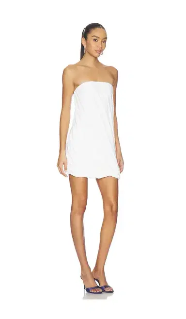 Norma Kamali Strapless Twist Mini Dress | Thumbnail 2 Norma Kamali Strapless Twist Mini Dress | Thumbnail 2