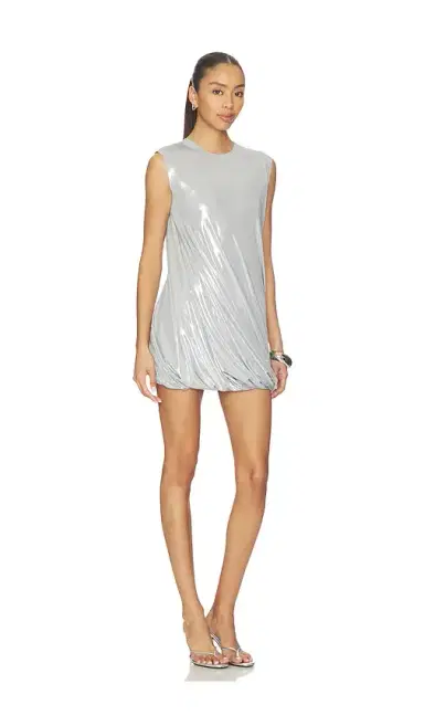 Norma Kamali Sleeveless Twist Mini Dress | Thumbnail 2 Norma Kamali Sleeveless Twist Mini Dress | Thumbnail 2
