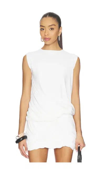 Norma Kamali Sleeveless Twist Top | Thumbnail 1 Norma Kamali Sleeveless Twist Top | Thumbnail 1