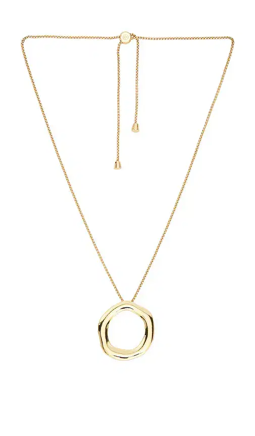 Ettika Open Circle Adjustable Chain Necklace