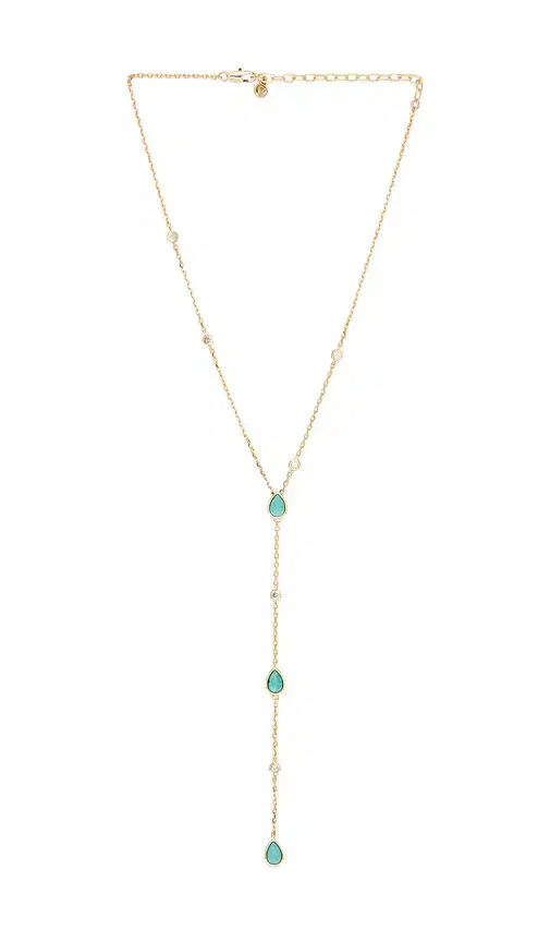 Ettika Dewdrop Lariat Necklace