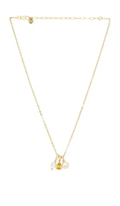 Ettika Dainty Triple Charm Necklace | Thumbnail 1 Ettika Dainty Triple Charm Necklace | Thumbnail 1