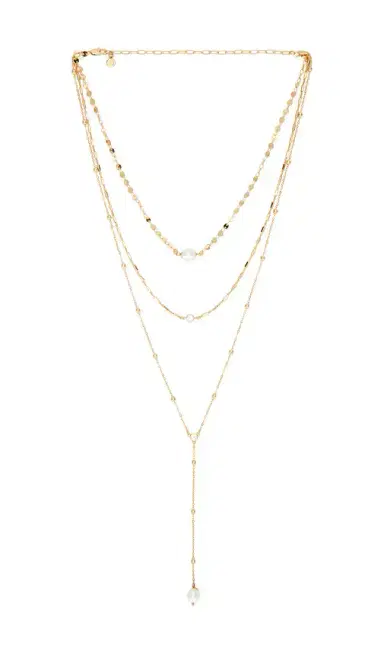 Ettika Multi-chain Pearl Lariat Necklace | Thumbnail 1 Ettika Multi-chain Pearl Lariat Necklace | Thumbnail 1