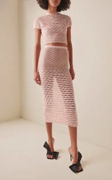 Givenchy Frills Knit Midi Skirt | Thumbnail 2 Givenchy Frills Knit Midi Skirt | Thumbnail 2