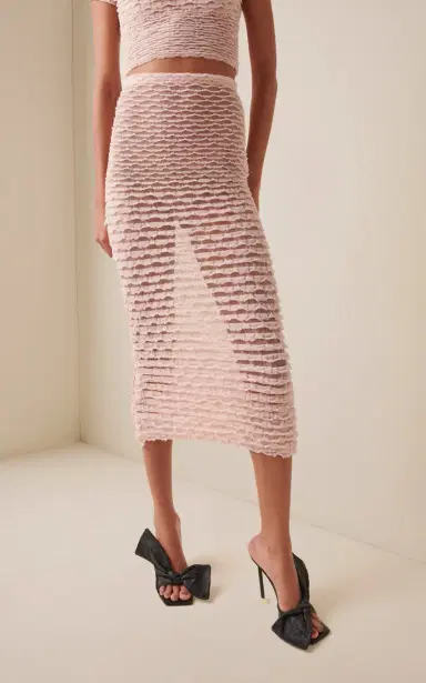 Givenchy Frills Knit Midi Skirt | Thumbnail 3 Givenchy Frills Knit Midi Skirt | Thumbnail 3