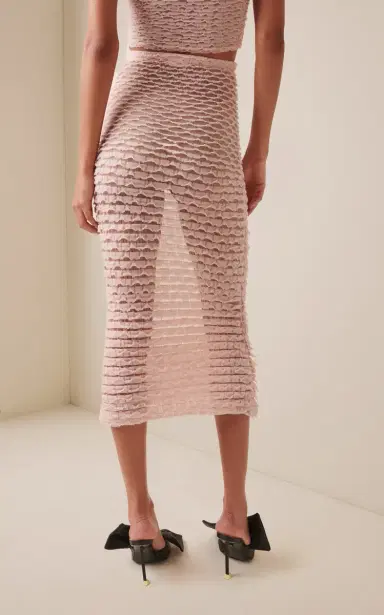 Givenchy Frills Knit Midi Skirt | Thumbnail 4 Givenchy Frills Knit Midi Skirt | Thumbnail 4