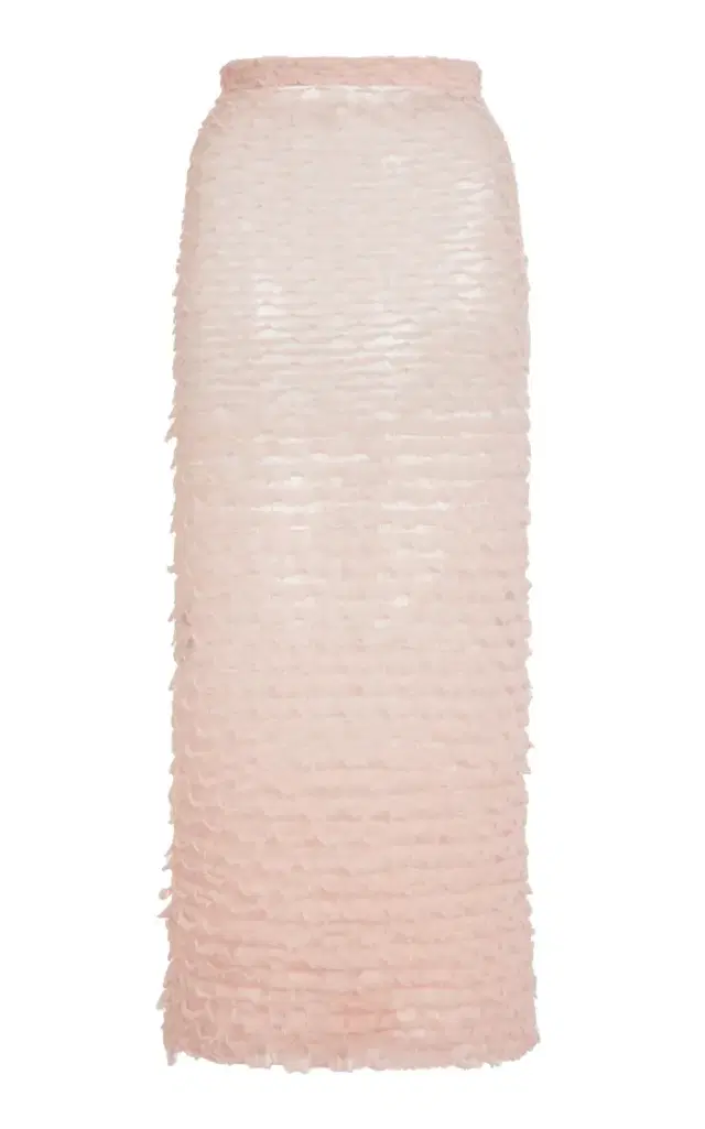 Givenchy Frills Knit Midi Skirt