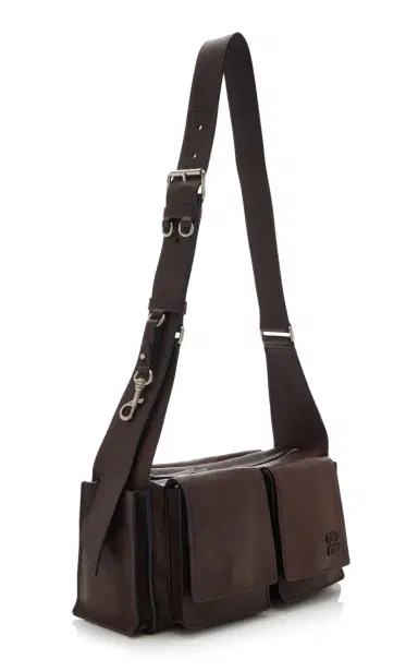 Miu Miu Utilitaire Leather Shoulder Bag | Thumbnail 3 Miu Miu Utilitaire Leather Shoulder Bag | Thumbnail 3