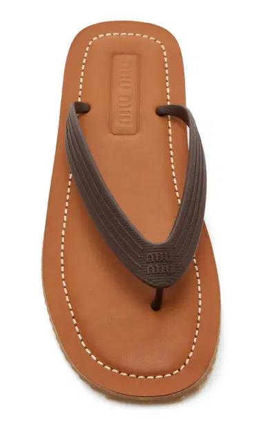 Miu Miu Rubber Thong Sandals | Thumbnail 3 Miu Miu Rubber Thong Sandals | Thumbnail 3