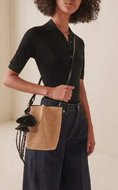 Givenchy Snap Nano Raffia Bucket Bag | Thumbnail 2 Givenchy Snap Nano Raffia Bucket Bag | Thumbnail 2