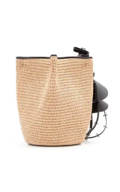 Givenchy Snap Nano Raffia Bucket Bag | Thumbnail 4 Givenchy Snap Nano Raffia Bucket Bag | Thumbnail 4