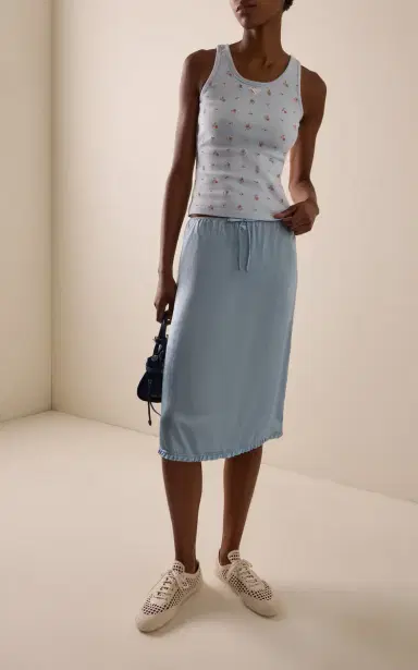 Prada Bouquet-Print Cotton Tank Top | Thumbnail 3