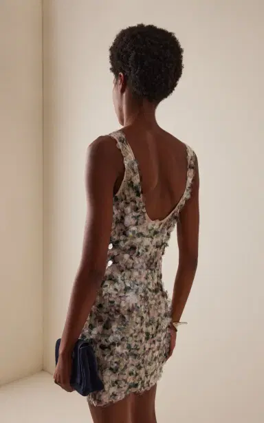 Paris Georgia Flora Sequined Mini Dress | Thumbnail 4