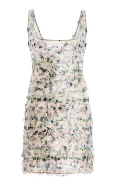 Paris Georgia Flora Sequined Mini Dress | Thumbnail 6