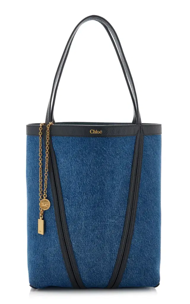 Spin Denim Tote Bag