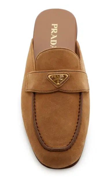 Prada Suede Loafer Mules | Thumbnail 3 Prada Suede Loafer Mules | Thumbnail 3